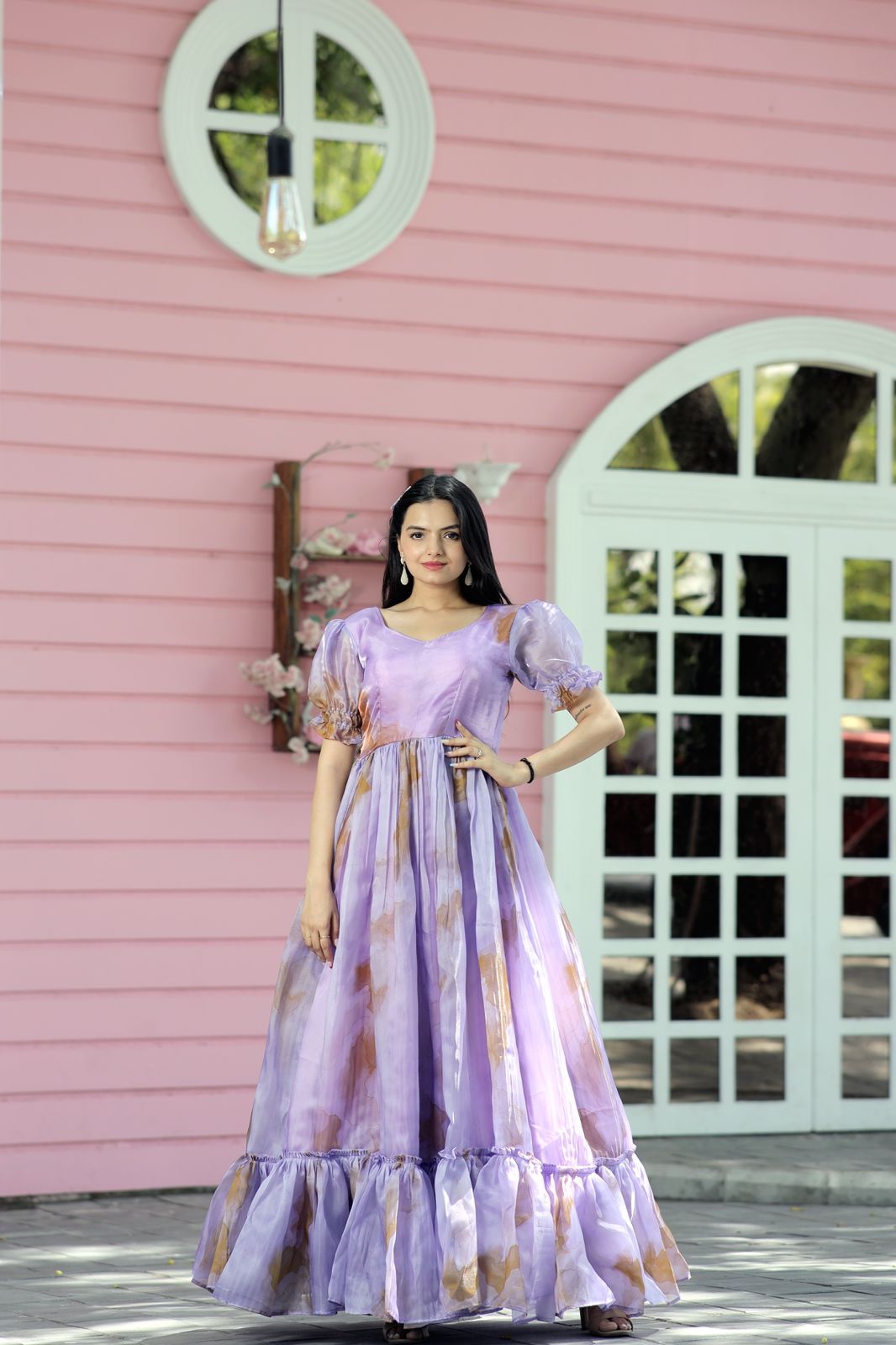 KA 1046 Printed Designer Gown Catalog